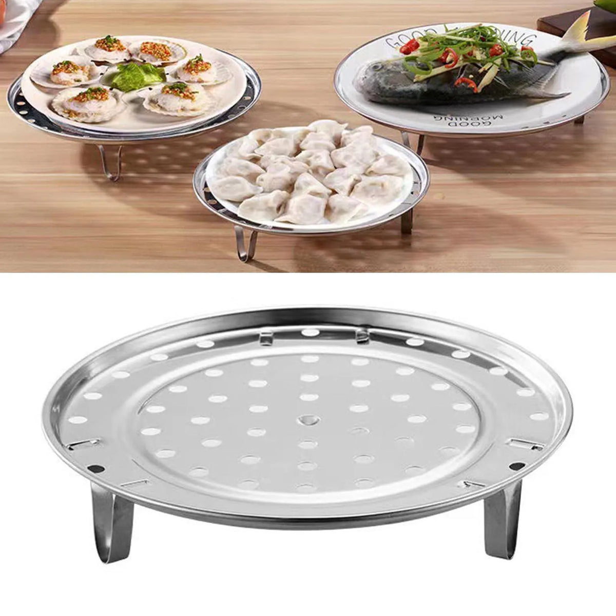 ACRDDK Stainless Steel Steamer Rack