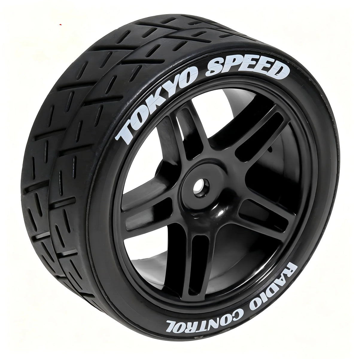 1:10 RC Car Tires & Wheels – Set of 4, 12 mm Hex