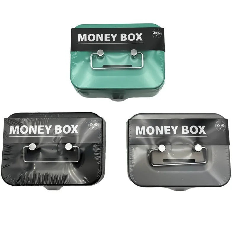 Portable Locking Coin Bank with Key