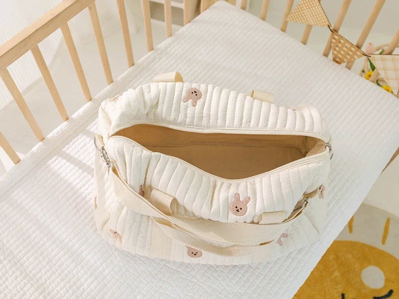 Animal-Print Baby Diaper Tote Bag