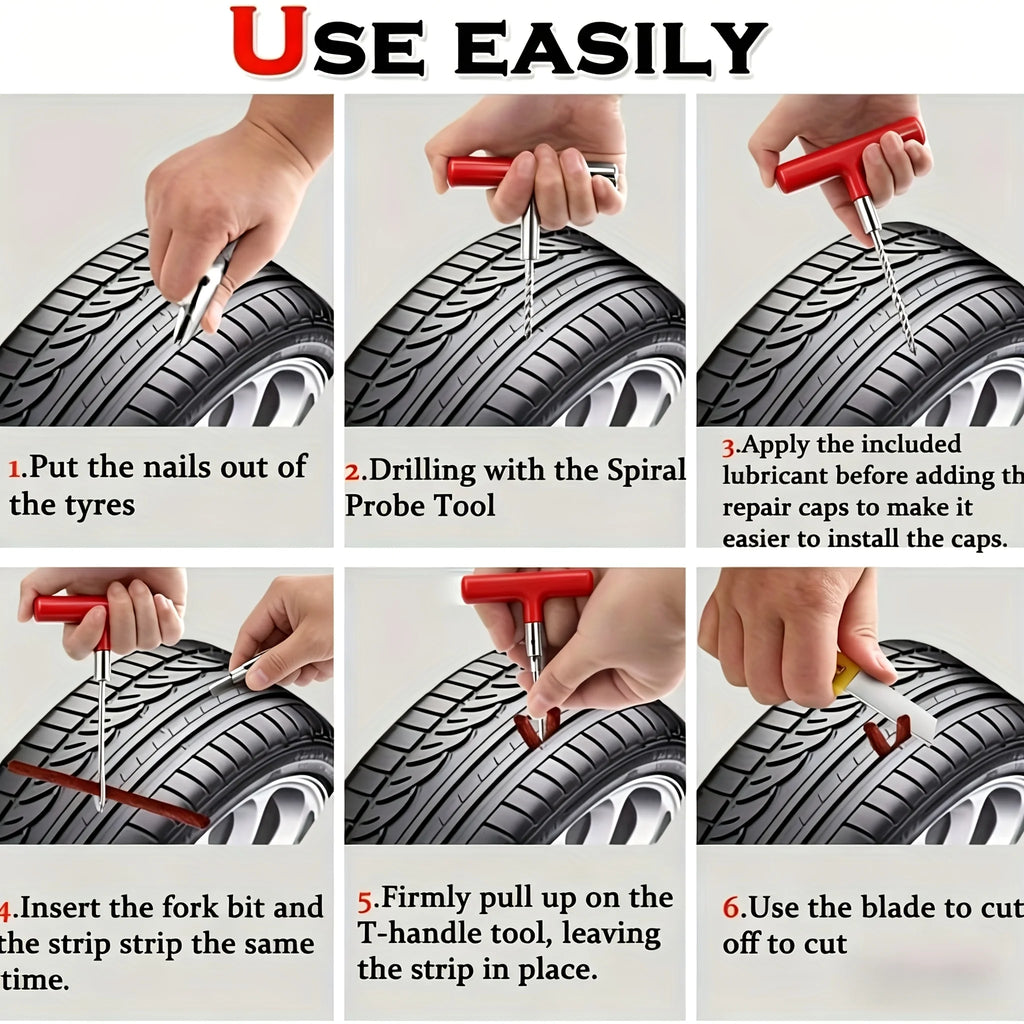 ZFOUEK Tubeless Tire Repair Tool Kit