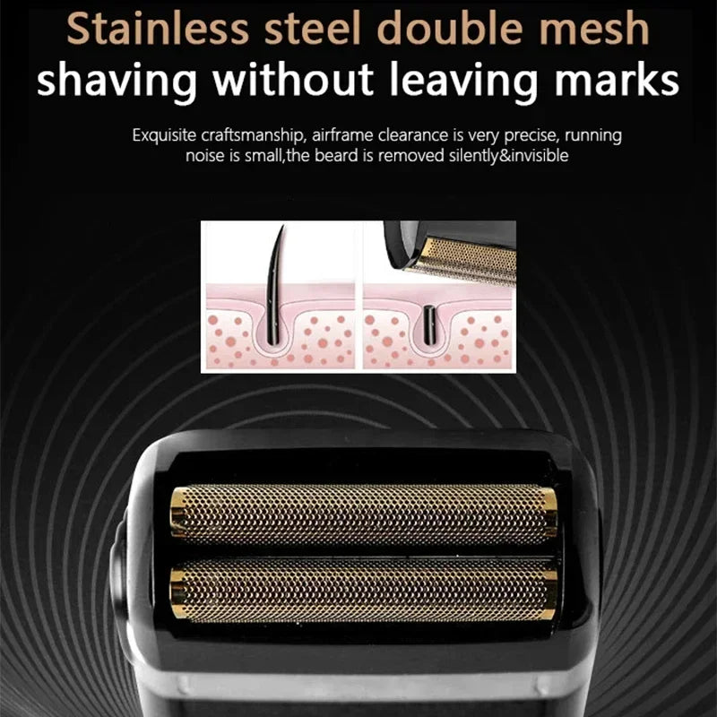 Kemei KM-2024 Rechargeable Twin-Blade Shaver