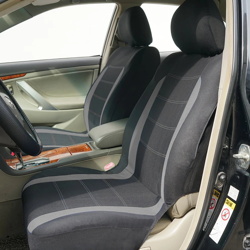 AUTO PLUS Two-Tone Polyester Seat Covers
