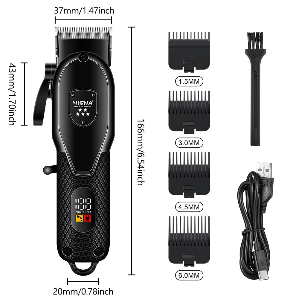 HIENA Rechargeable Hair Trimmer Kit