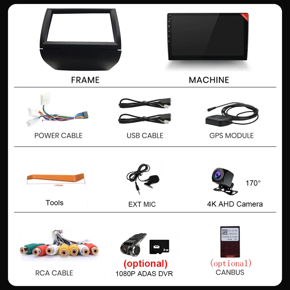 9-Inch Car Stereo for Toyota Prius 2003–2009