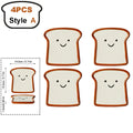 Toast-Design Ceramic Tableware with Storage Box