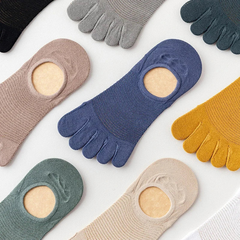 Men's Low-Cut Toe Socks – 3 Pairs