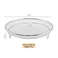 Round Stainless Steel Air Fryer Rack with Feet