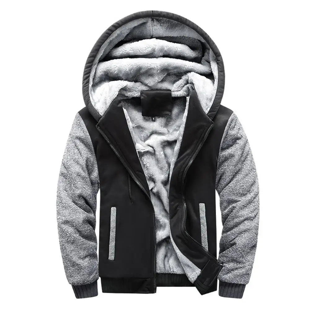WHWR Men's Camouflage Hooded Zip-Up Jacket