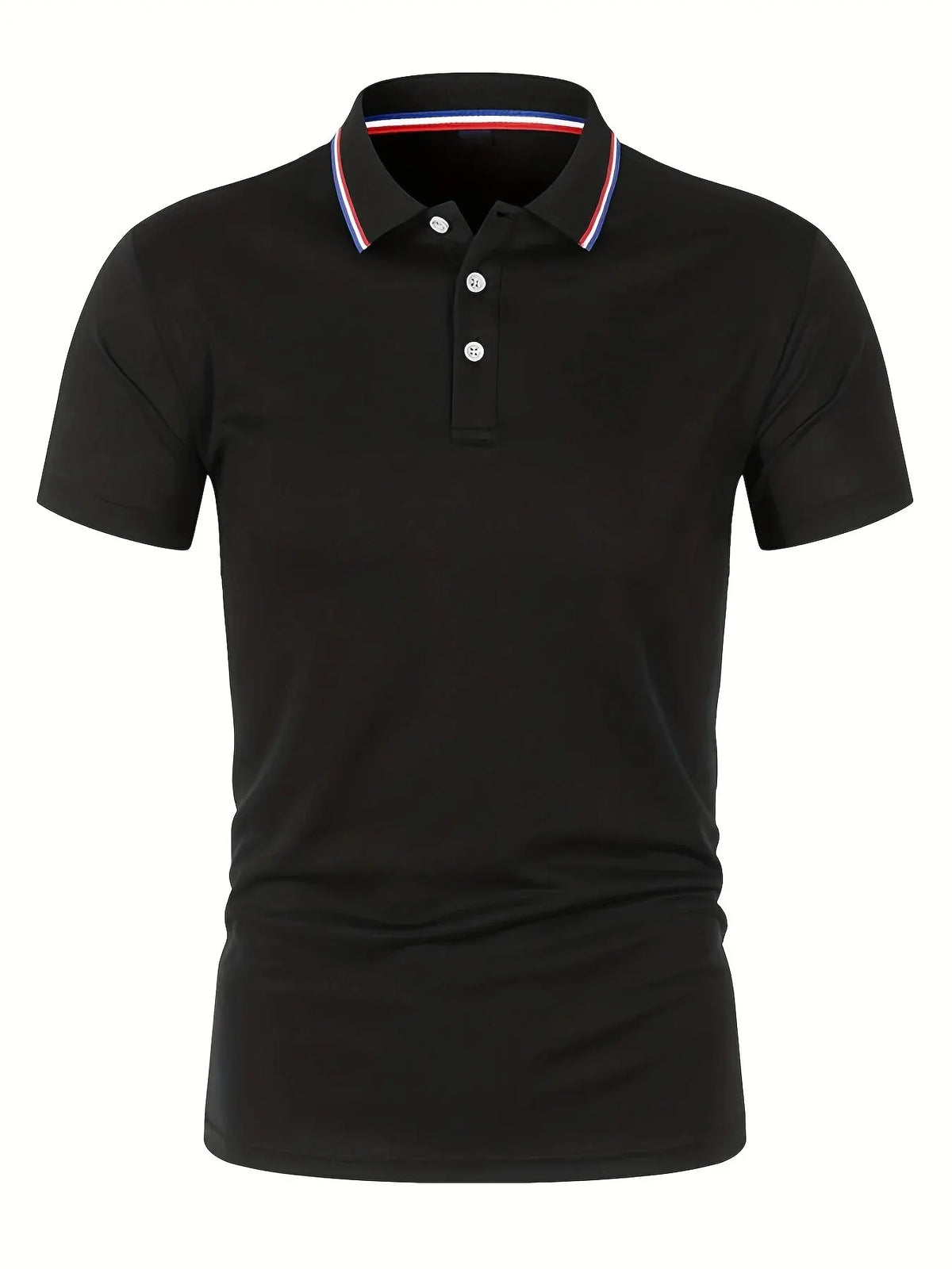 Men's Solid-Color Short-Sleeve Polo Shirt