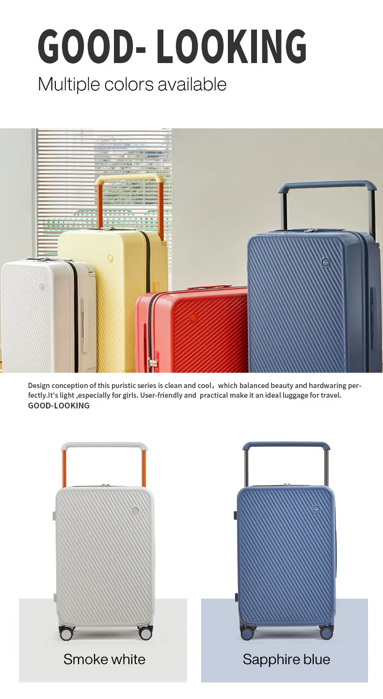 Mixi Expandable Carry On Luggage Lightweight Large Capacity Wide Handle PC Travel Suitcases Spinner Wheels TSA Lock 20 24 Inch Dsers