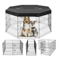 VEVOR Eight-Panel Dog Playpen with Fabric Cover
