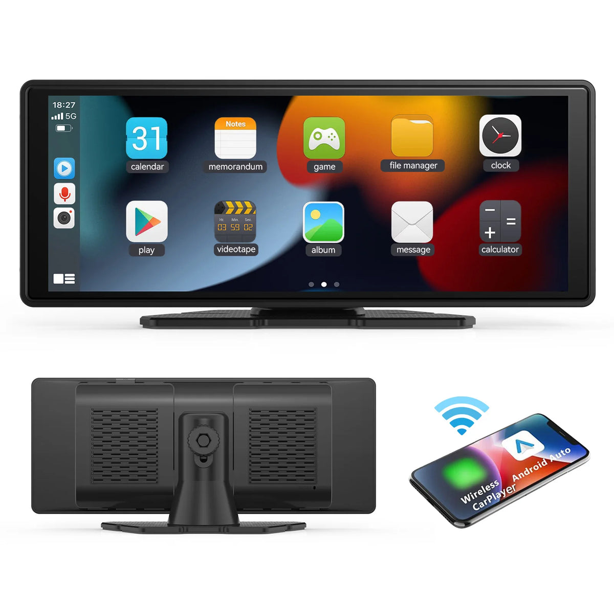 10.26-Inch Portable CarPlay and Android Auto Screen