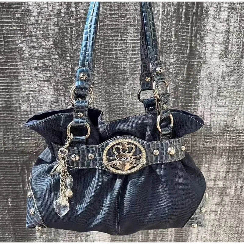 Women's Y2K Studded Shoulder Bag