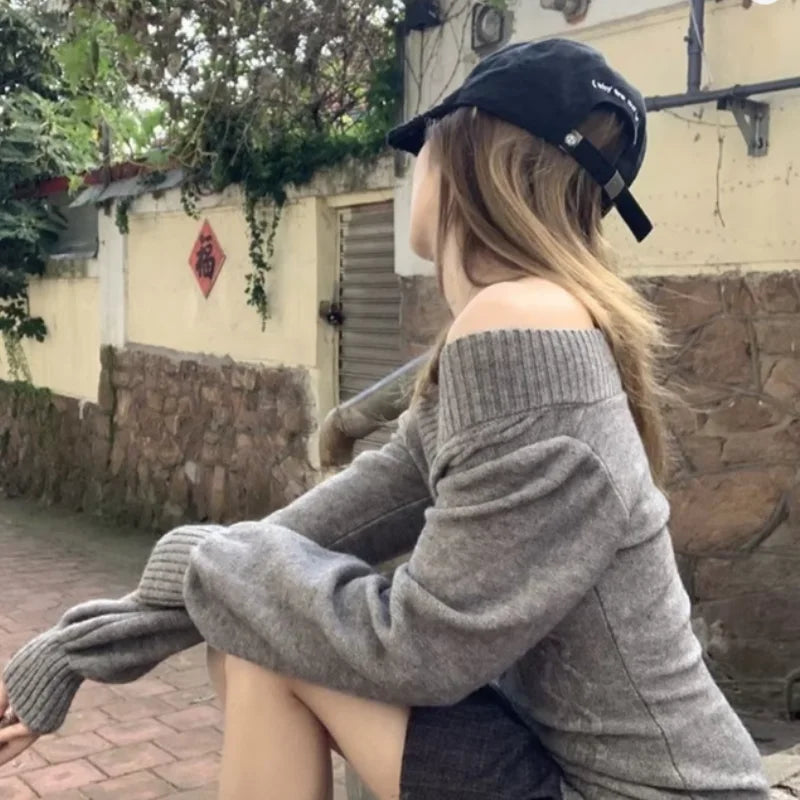 Women's Slim V-Neck Knit Sweater