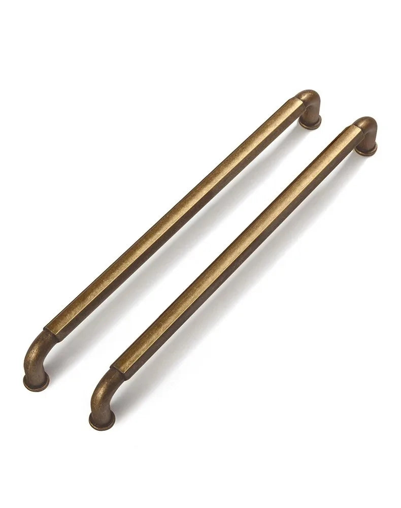 Antique Brass Zinc-Alloy Cabinet Handles – 128 mm Centers