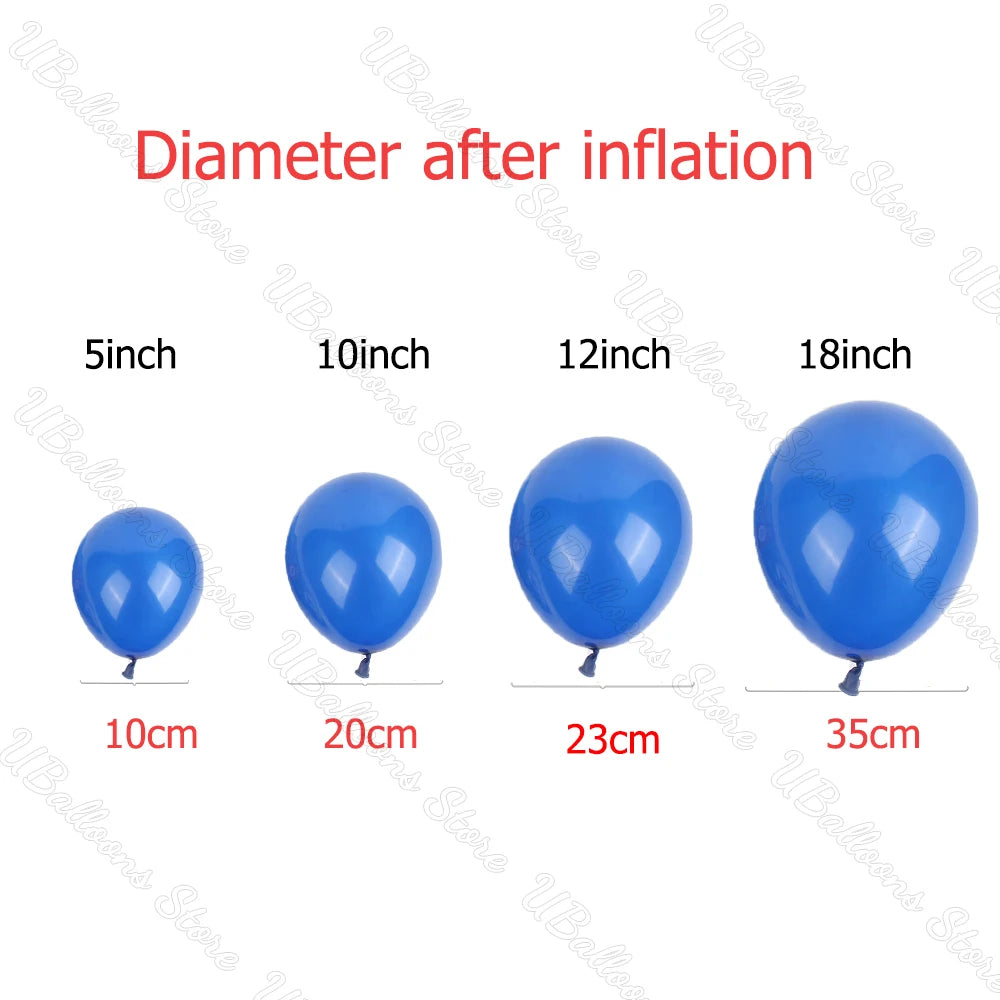 Blue Latex Balloons, Size & Pack Options