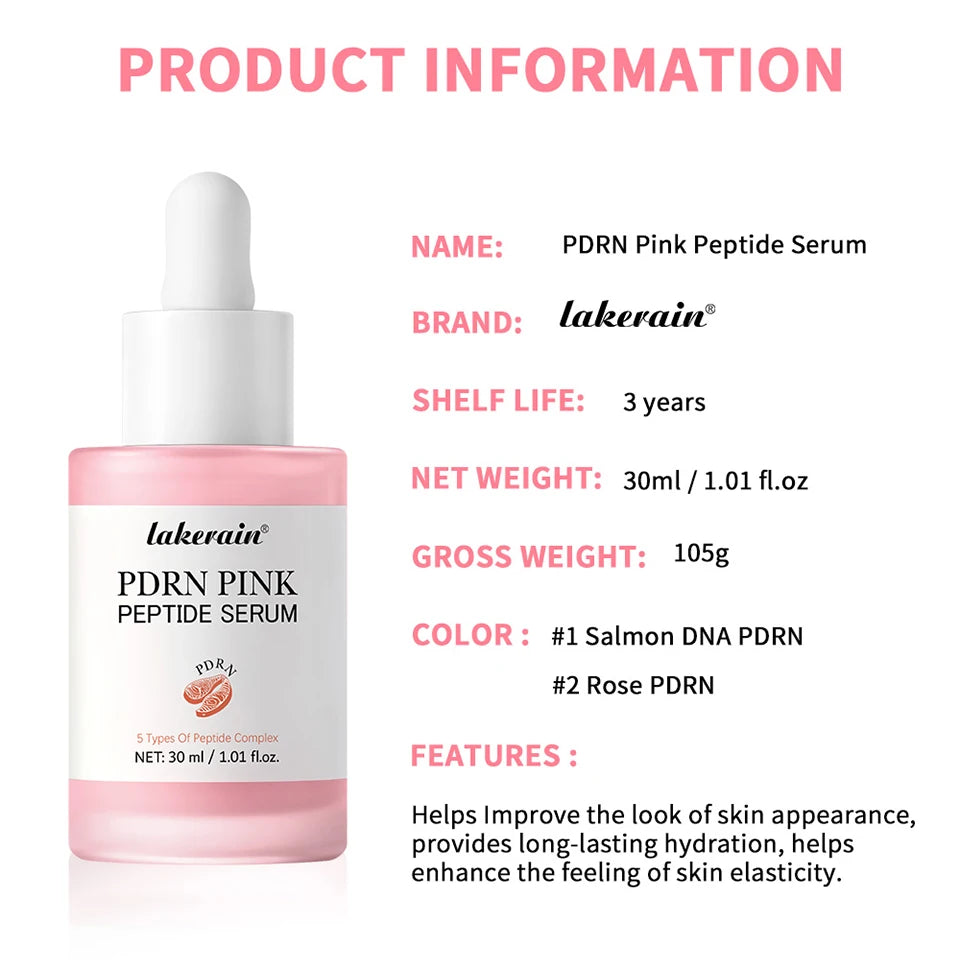 2Pcs Korean Glass Glow Skin Set, Salmon DNA PDRN Pink Peptide Serum With Niacinamide Milky Toner, Hydrating Soothing Firming Kit Dsers