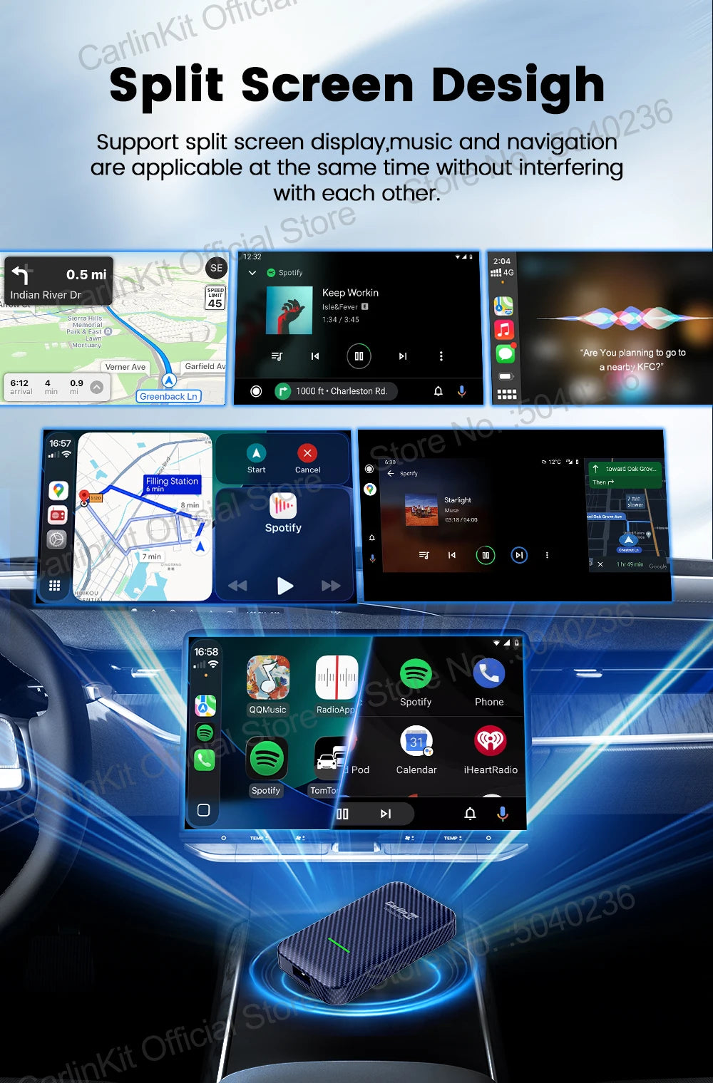 CarlinKit CP2A Wireless CarPlay & Android Auto Adapter
