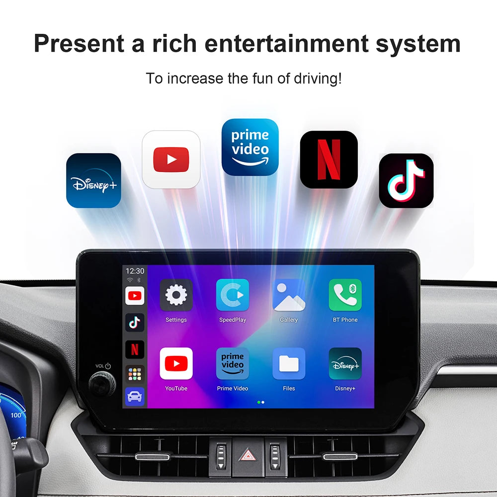 LEXXSON Wireless CarPlay & Android Auto AI Box