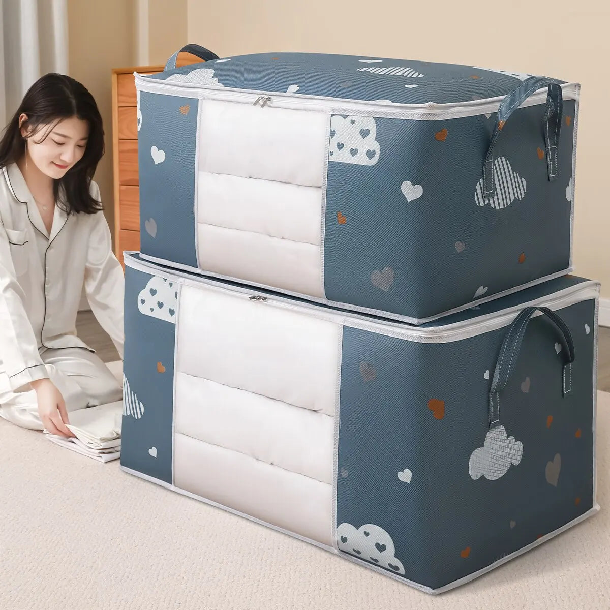 Foldable Clothes & Bedding Storage Bag