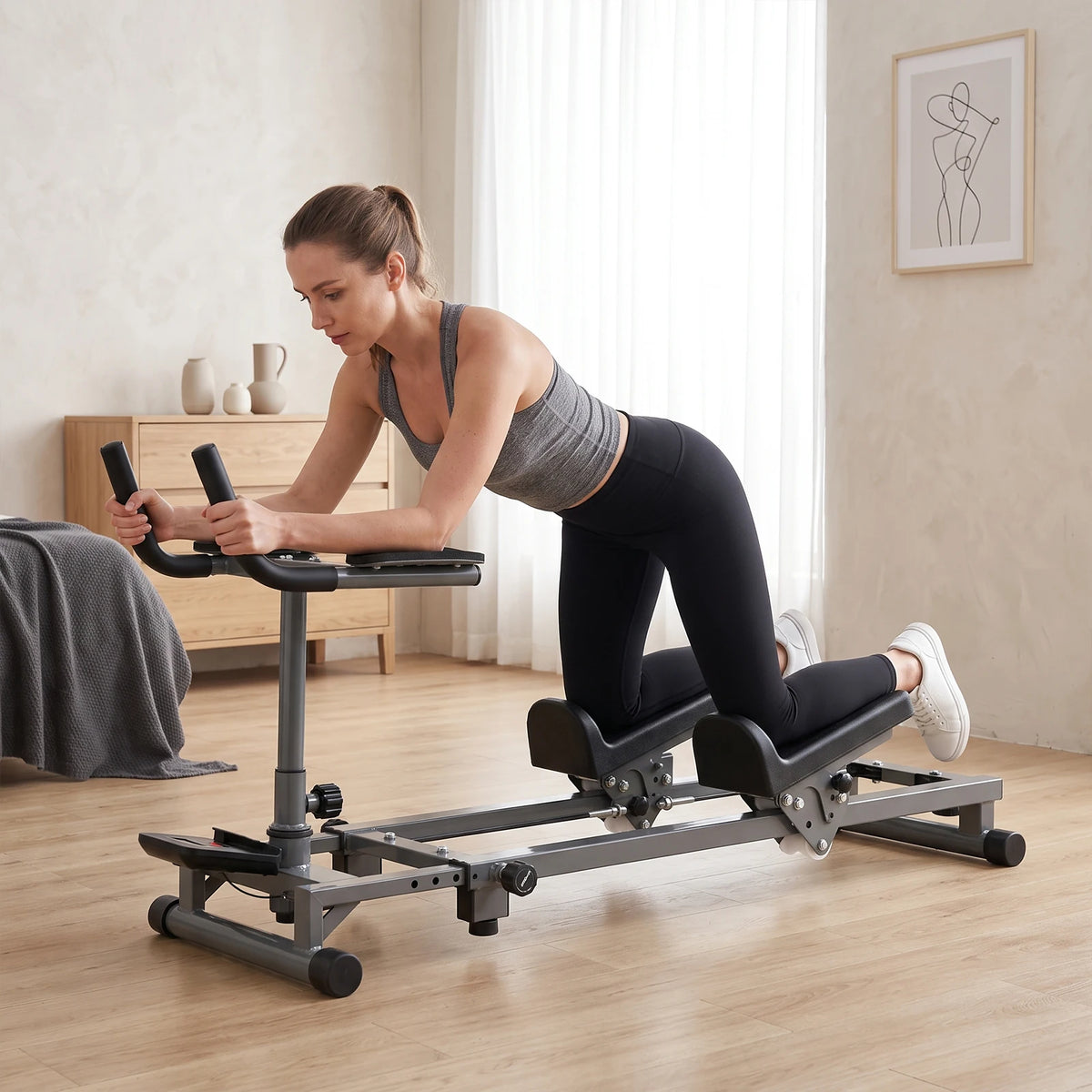 Adjustable Crawling Exercise Machine with Counter