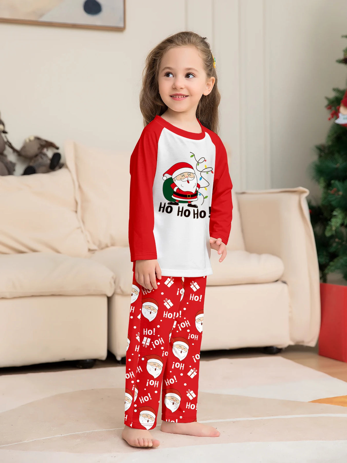 Santa Ho Ho Ho Family Christmas Pajamas