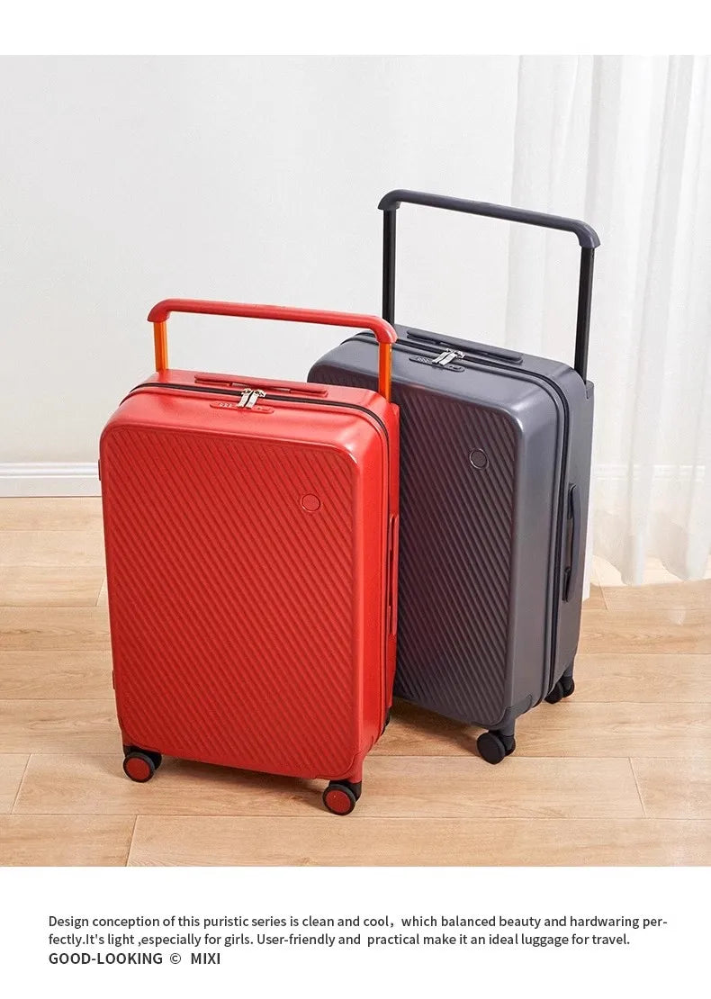 Mixi Expandable Carry On Luggage Lightweight Large Capacity Wide Handle PC Travel Suitcases Spinner Wheels TSA Lock 20 24 Inch Dsers