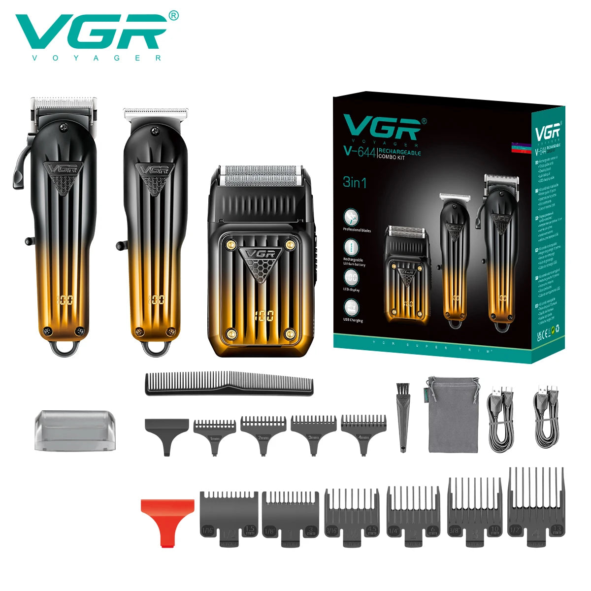 VGR 644 Rechargeable Hair Clipper & Trimmer