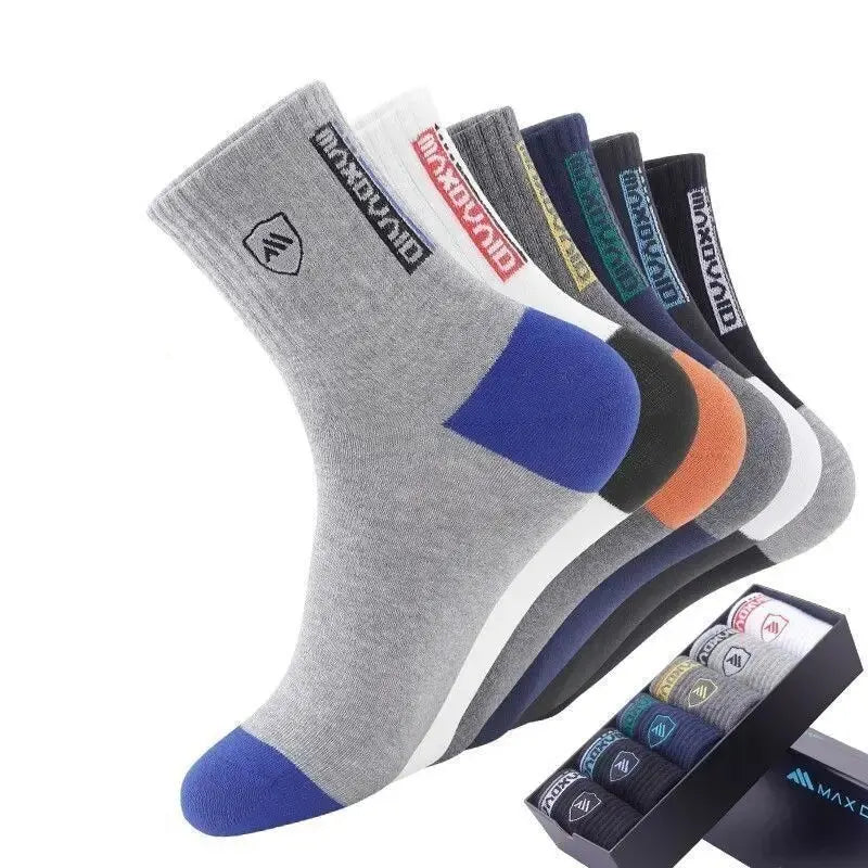 Men's Warm Mid-Calf Socks – 5 Pairs