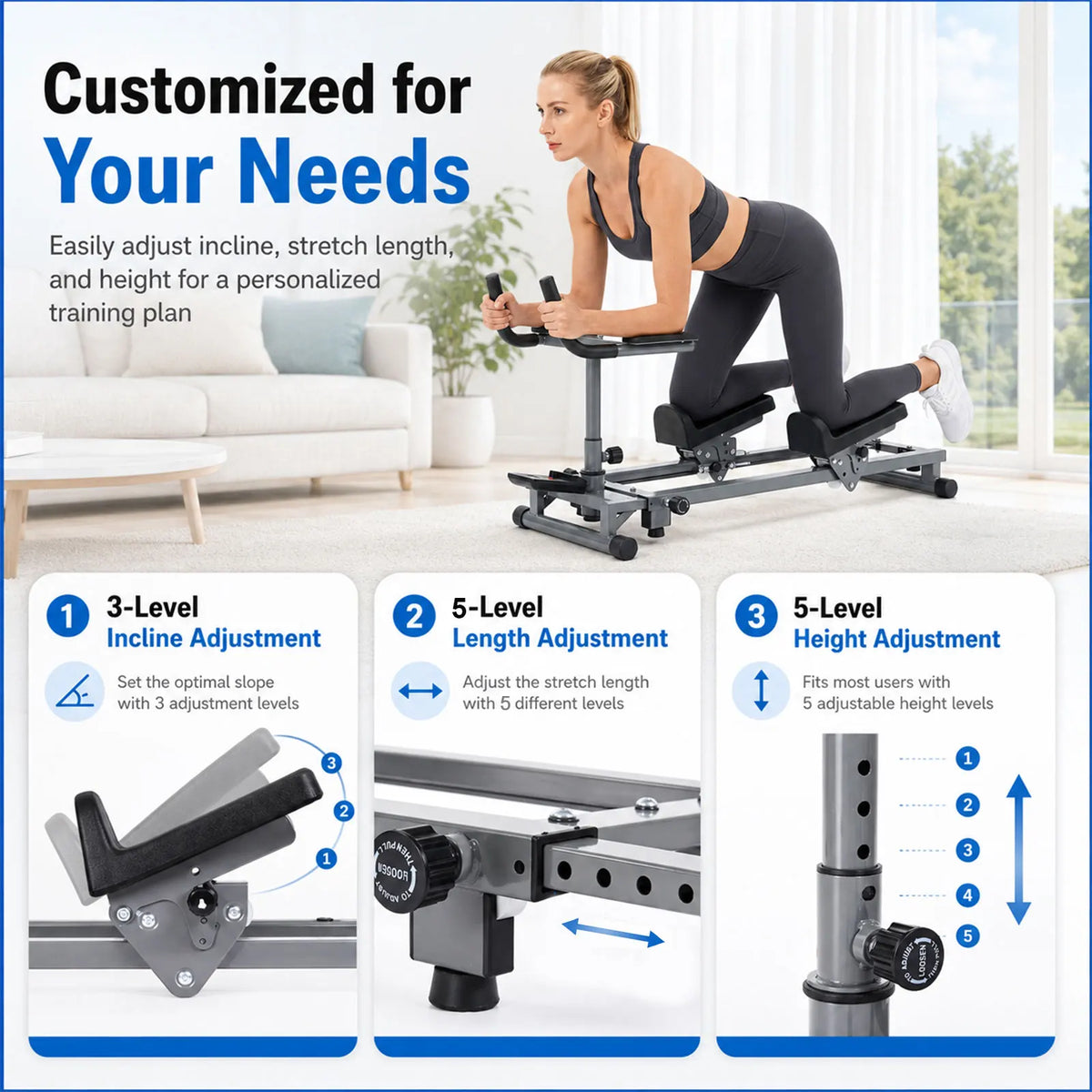 Adjustable Crawling Exercise Machine with Counter