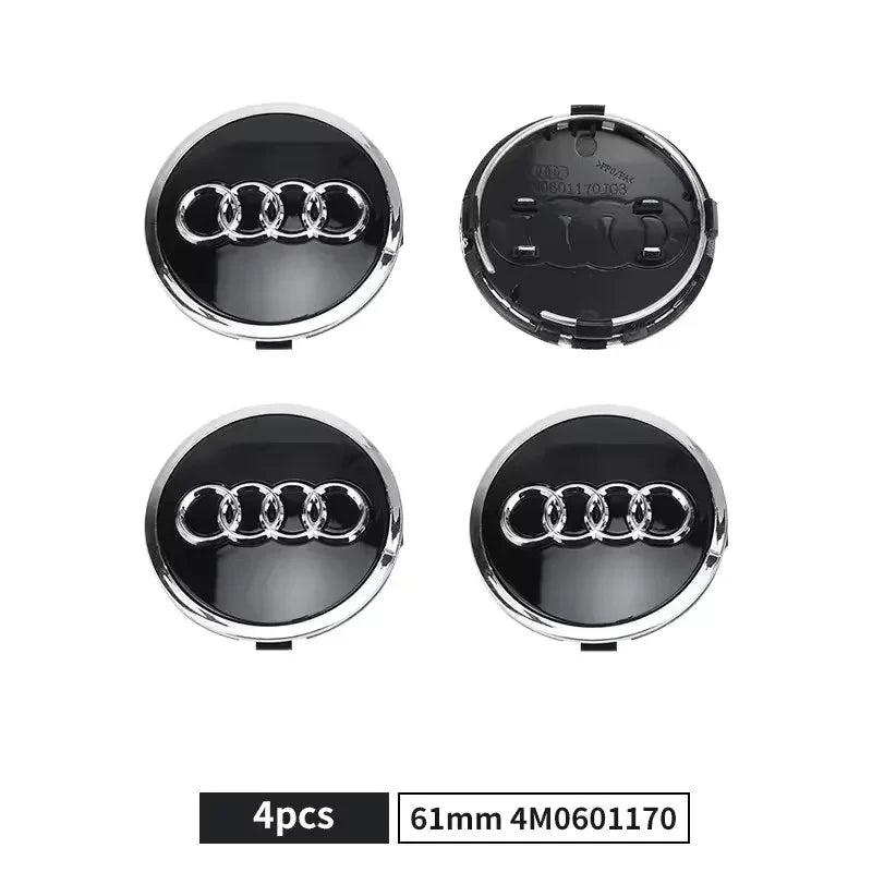 Wheel Center Caps – Set of 4, 60–69 mm Options