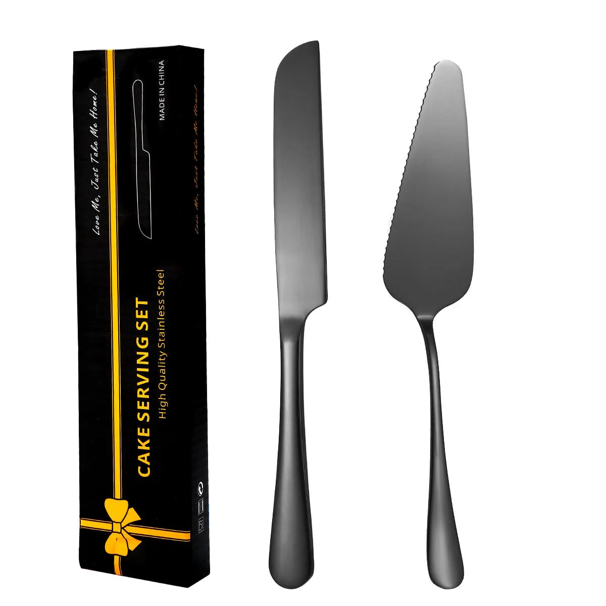 Venlohome Stainless Steel Cake Knife and Server