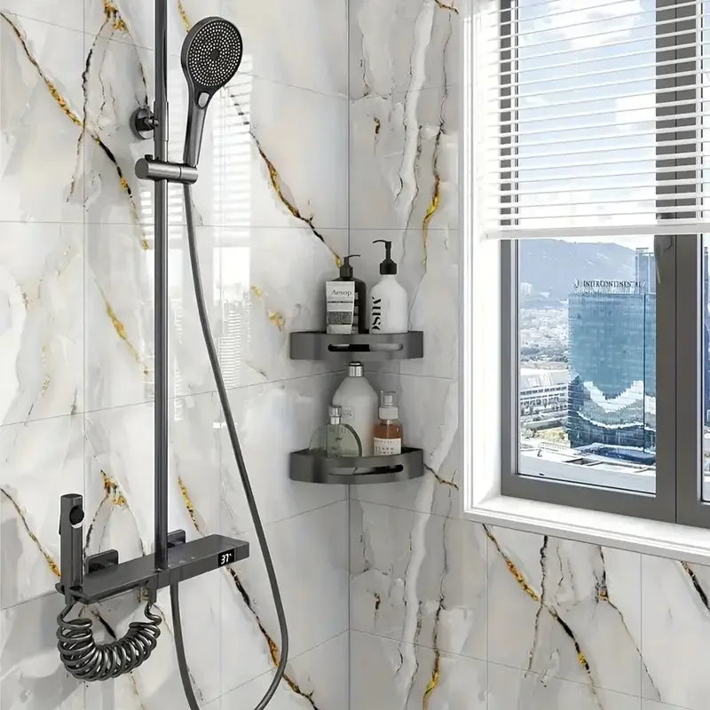 Marble-Style Peel-and-Stick Decorative Floor Tiles