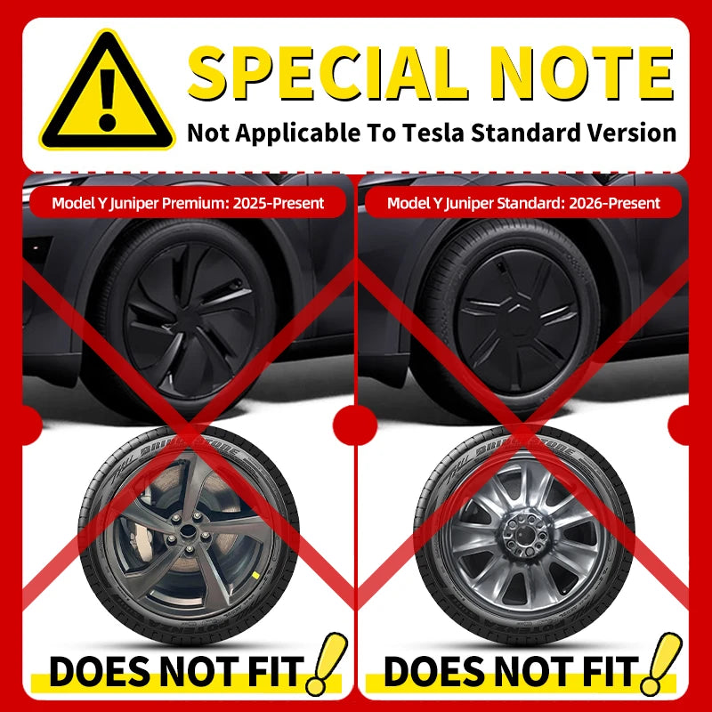 MOTENIO 19-Inch Wheel Covers for Model Y – Set of 4