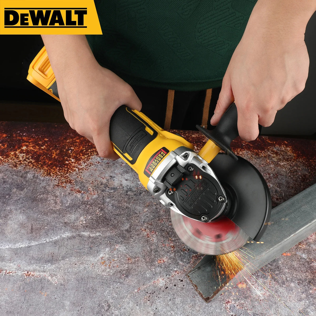 DEWALT DCG405 125 mm Angle Grinder — Tool Only