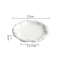 Plain Porcelain Dinner Plates — Assorted Sizes