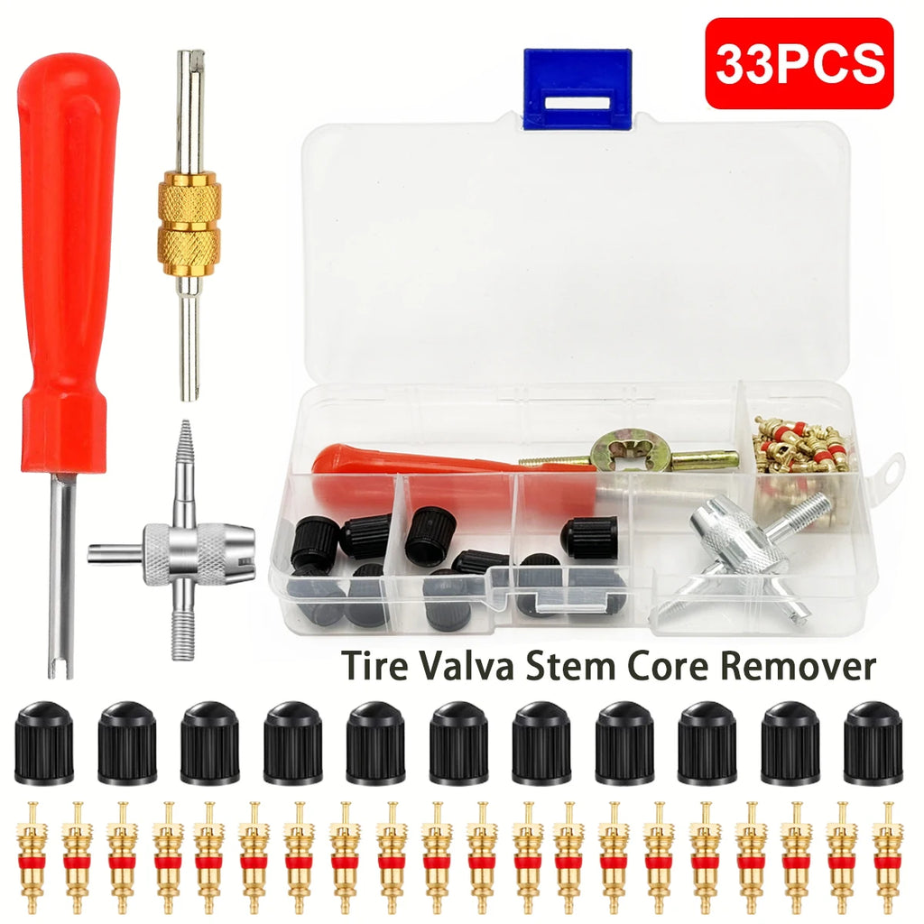 Tire Valve Core Removal & Installation Tool Set