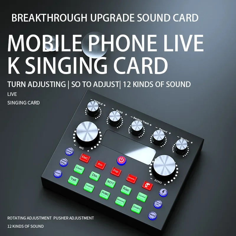 V8S Podcast Microphone & Audio Mixer Bundle