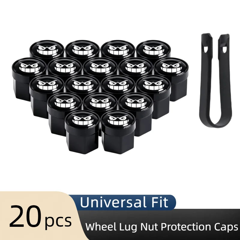21 mm Wheel Lug Nut Covers – 20-Piece Set