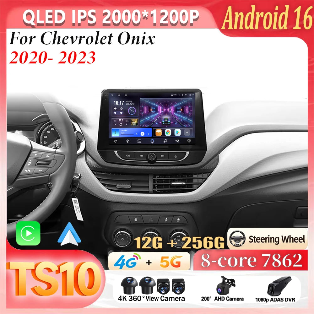 9-Inch Android Stereo for Chevrolet Onix 2020–2022