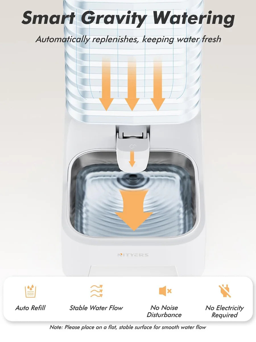 NITYERS 6L Gravity Pet Water Dispenser