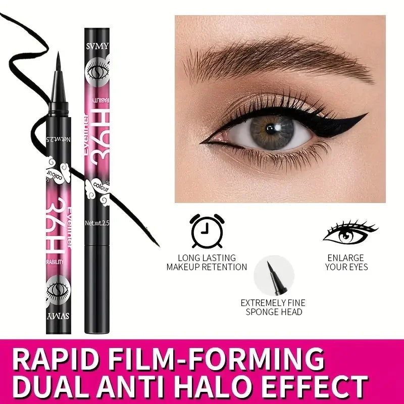 Black Liquid Eyeliner – 12-Piece Set