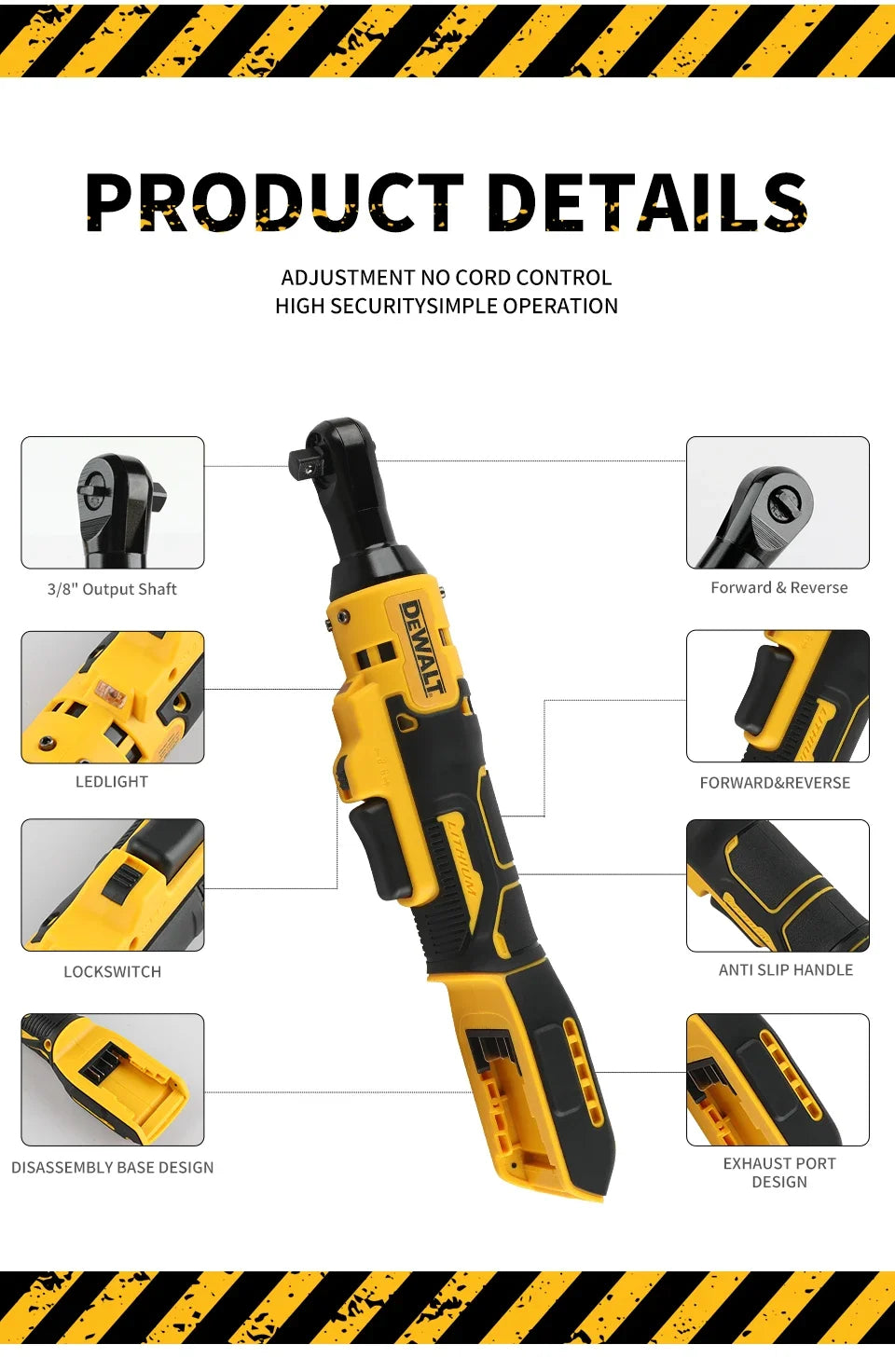 DEWALT DCF513B 3/8-Inch Cordless Ratchet — Tool Only
