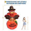 6-Foot Thanksgiving Turkey & Pumpkin Inflatable