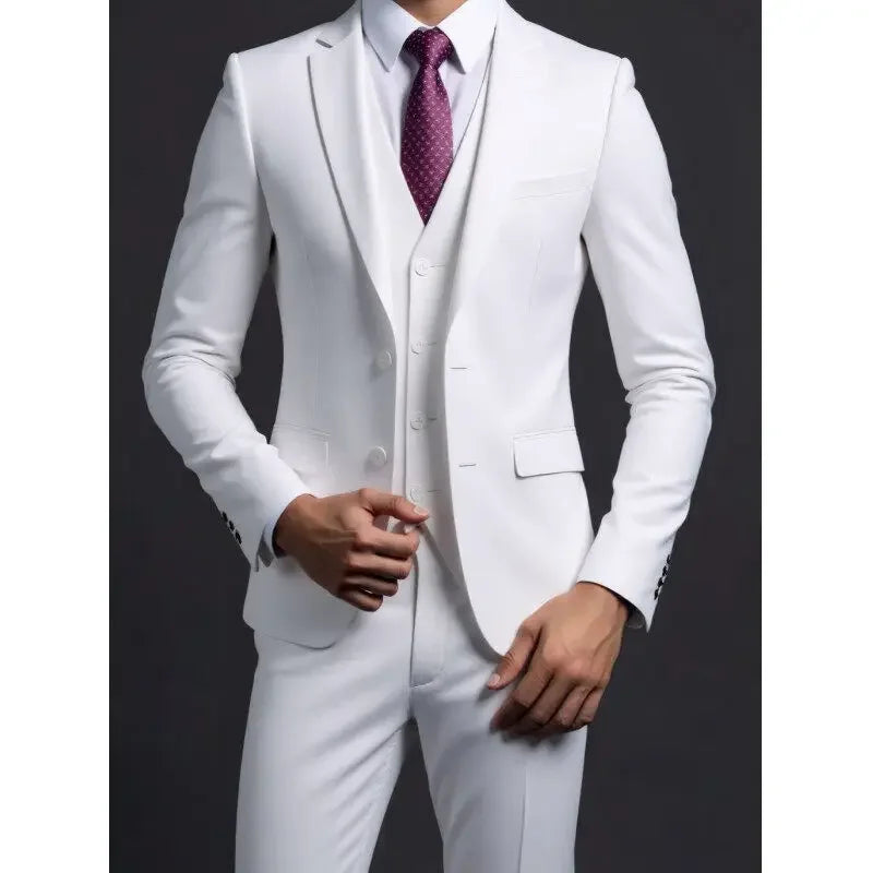 Men's Three-Piece Suit – Blazer, Vest & Trousers