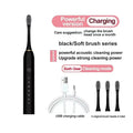 Rechargeable Electric Toothbrush with 4 Brush Heads