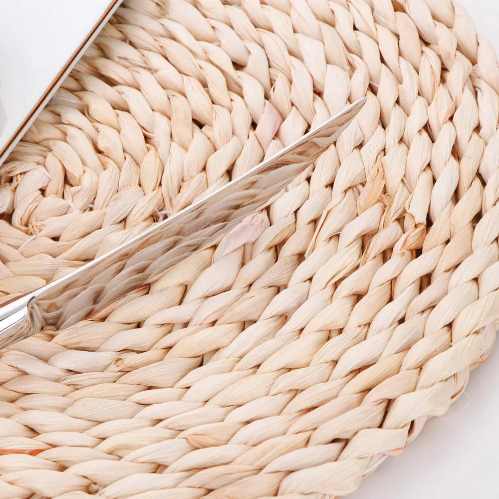 Hammered-Handle Stainless Steel Flatware Sets