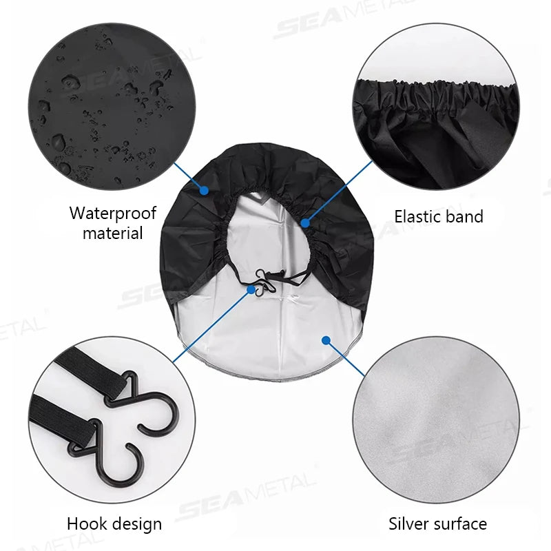 SEAMETAL Tire Covers – 29–32 Inch, 1 or 4 Pieces