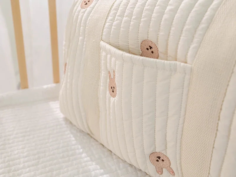 Animal-Print Baby Diaper Tote Bag